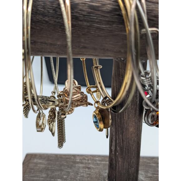 Lot of Twenty-Nine Alex and Ani & Similar Adjustable Wire Bangle Bracelets - Picture 9 of 12
